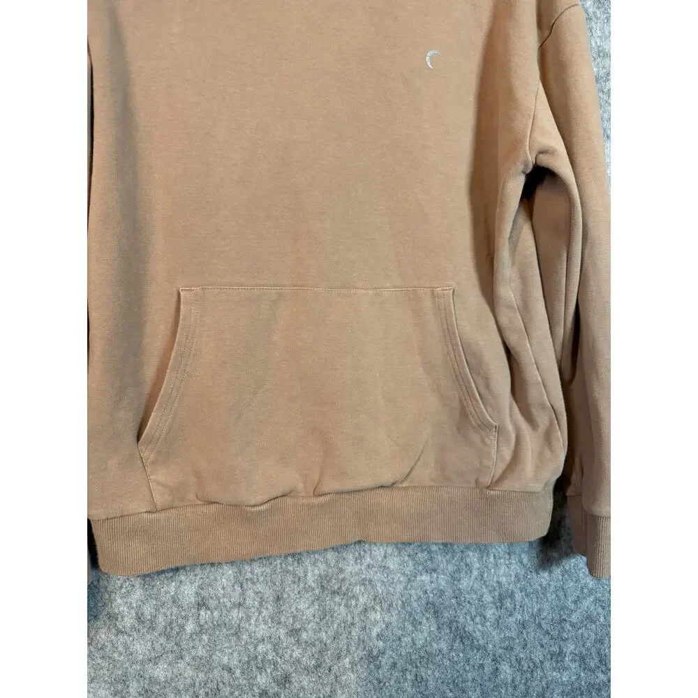 ZYIA Active Womens Long Sleeve Oversized Tan Soft Pullover Hoodie - Small - Picture 2 of 7